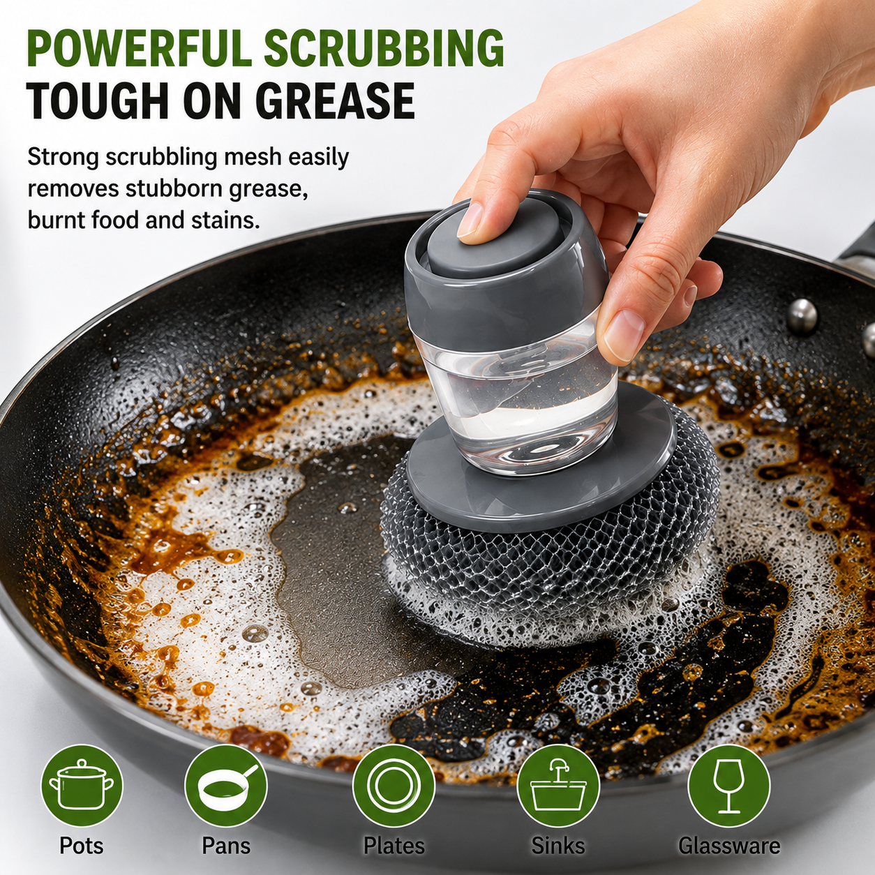 2-in-1 Soap Dispensing Dish Brush